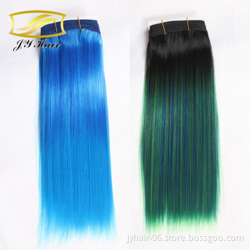 ombre bundles hair weaves black to violet purple tangle free no shed hair weaving Synthetic hair extension